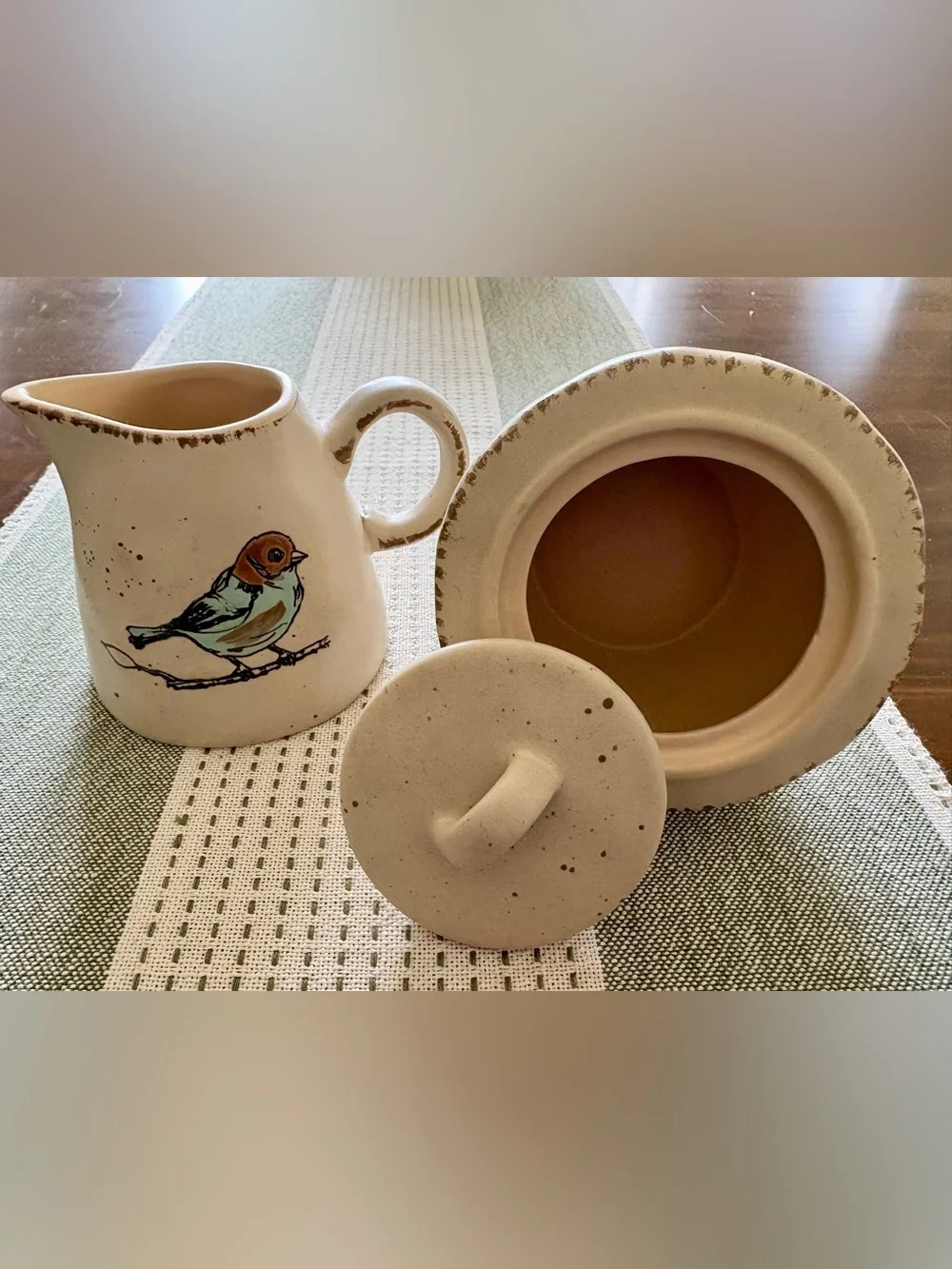 Spectrum Designz/Blue Sky Clayworks Stoneware Cream/Sugar Set
